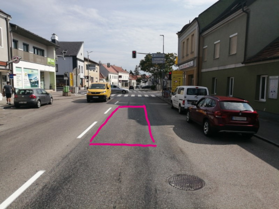 Einordnen beim Linksabbiegen