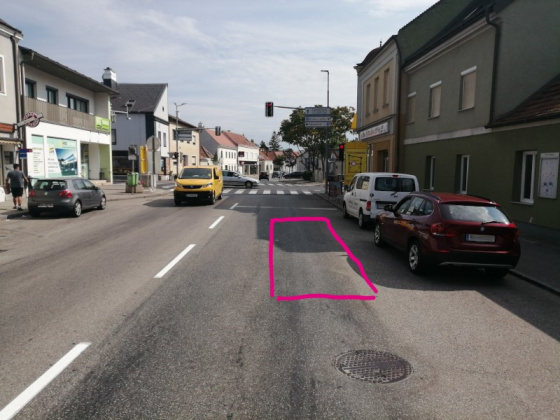 Einordnen beim Rechtsabbiegen