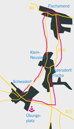 Skizze Pr&uuml;fungsrunde Fischamend